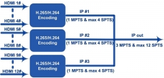 Multi-Channel HD H.264 H.265 HEVC HDMI Encoder