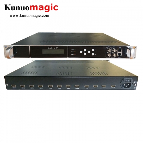 12 Channels HDMI to IP H.264 HD MPEG4 AVC Encoder