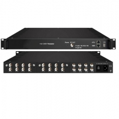 12 DVB-S-2 FTA Tuner to 4 in 1 DVB-T Modulator