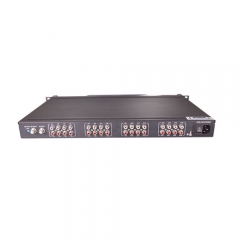 16 in 1 Agile Modulator Headend Catv Analog RF Converter 1U Chassis With LED Display