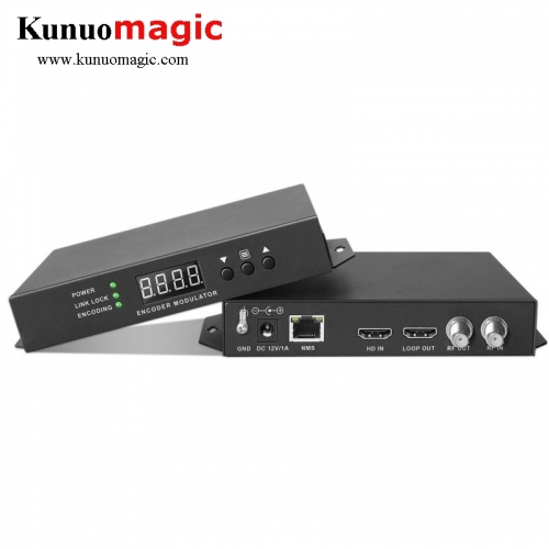 HDMI to DVB-T RF TV Digial Catv Modulator AC3 Encoder Modulatore Mpeg2 1080P Input to Loop DVB-T ISDB-T DVB-C ATSC-T