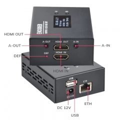 HDMI H265 H264 1080P60FPS Video Encoder to IP Streaming, Support SRT/RTMP/RTSP/TS/HLS-M3U8/FLV/UDP Protocol