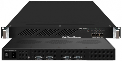 8 Channels PAL NTSC Video Encoder MPEG2 SD CVBS input ASI IP TS over UDP Multicast Unicast IP Encoder