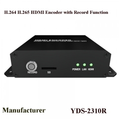 Record to SD Card HEVC H.265 H.264 IP Video Audio Streaming HDMI Encoder