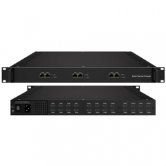 1U rack-mounted 24 Channel RTMP SRT HDMI HEVC H.265 iptv hd live broadcasting streaming video encoder hardware
