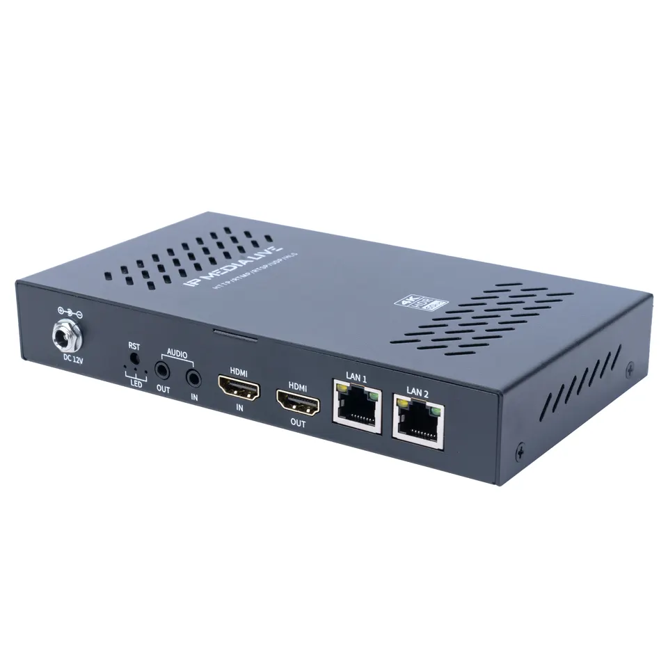 UHD 4K 60fps HDMI Video Audio Encoder H.265 IPTV Encoder Live Streaming To SRT RTMP RTSP HLS UDP HTTP