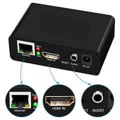 HEVC MPEG4 HDMI to IP Live Streaming Video Encoder H.264 RTMP Encoder HDMI Encoder IPTV H.265 with HLS HTTP RTSP UDP RTMPS SRT