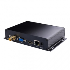 H.265/H.264 4K SRT RTSP RTMP ONVIF ip to HDMI SDI VGA CVBS L/R stereo audio HD iptv video decoder