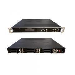 Digital Headend Encrypted Receiver with 8 CI slots for Satellite Cam Card Descrambling 8*Tuners to IP ASI Decoder