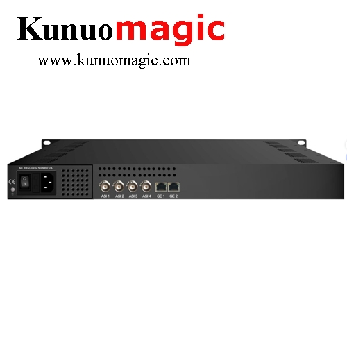 4 ASI and 513 IP MUX IP Multiplexer CAS Scrambler with 4 Bi-direction ASI and 3 Bi-direction IP Ports