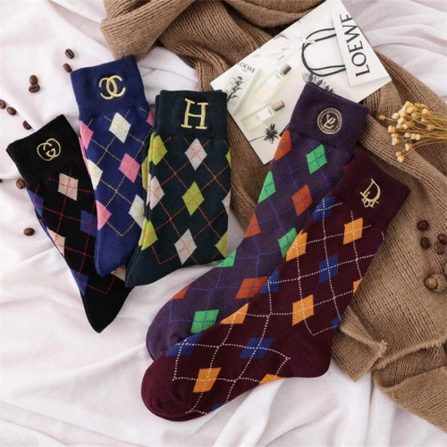 20 Pairs Wholesale Designer Socks Free Shipping #2692