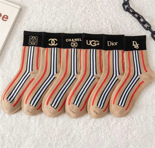 Wholesale Designer Socks send color mix #4904