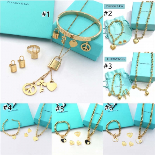 Wholesale Fashion Necklace and Bracelet & earring set with box #7789