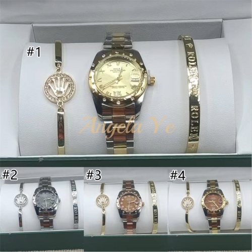 wholesale quartz watch & bracelet set with box for women #16555