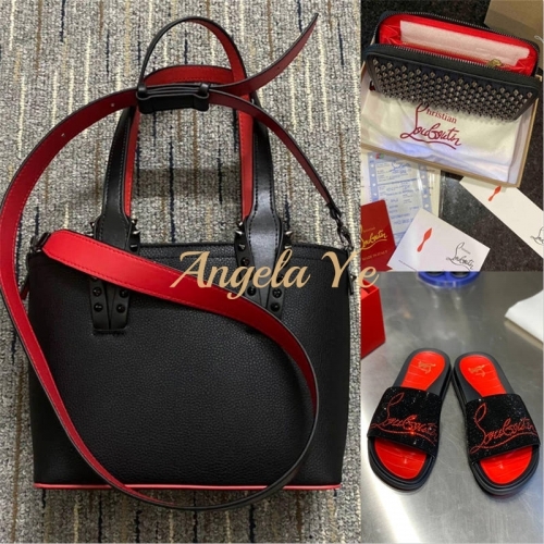 1 set Top quality Tote bag& hadbag & slipper free shipping CLN #16737