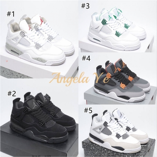 1 Pair fashion sport shoes with box size:5-12 free shipping AJ-4 #16808