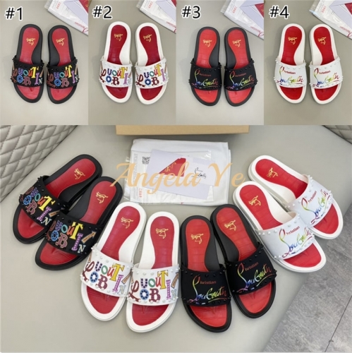 1 pair fashion slide slipper size:6-11 with box CLN #19524