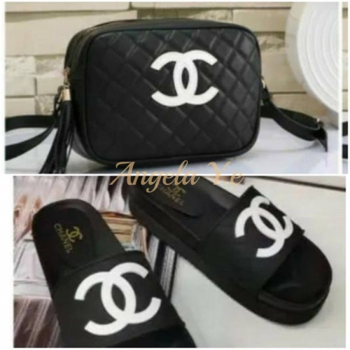 1 set fashion slipper & bag CHL #15669
