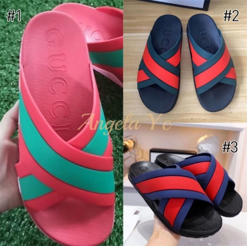 1 pair fashion slipper with box size:5-11 GUI #17694