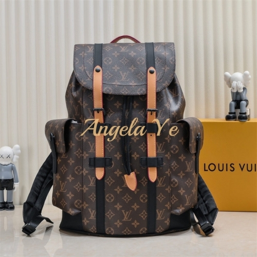 Top quality fashion real leather bag backpack size:38*44*21cm LOV #19870