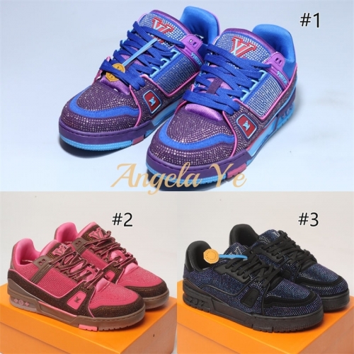 1 Pair fashion sport shoes size:7-11 with box free shipping LOV #20294