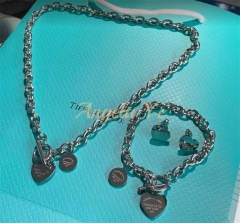 Wholesale Fashion Necklace & Bracelet & Earrings set with box TIY #15779