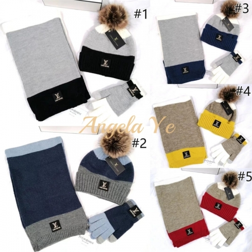 wholesale high quality fashion scarf & hat & gloves LOV #20755