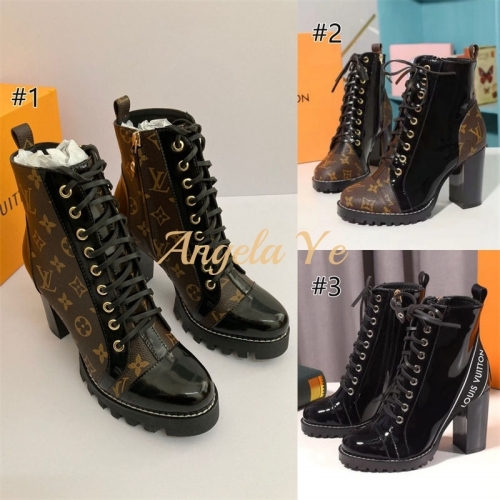 1 Pair Top quality fashion shoes Boots size:5-11 with box free shipping LOV #20312