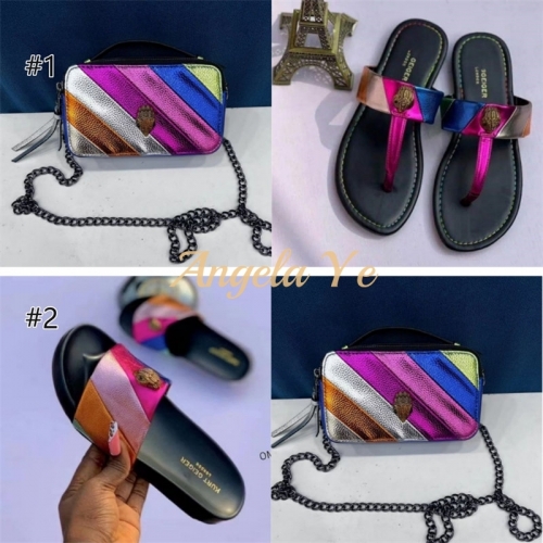 1 set fashion slipper & shoulder bag KG #23244