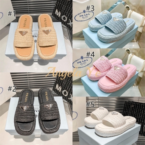 1 pair fashion slide slipper for women size:5-10 with box PRA #23386