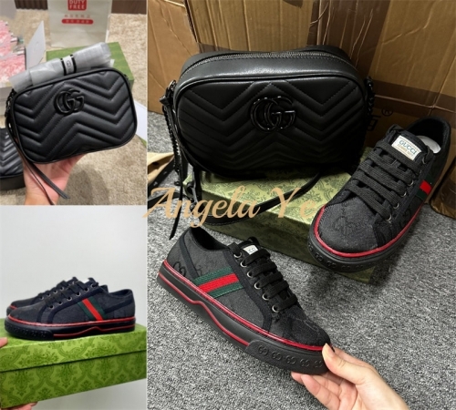 1 set fashion casual shoes & camera bag free shipping GUI #23374