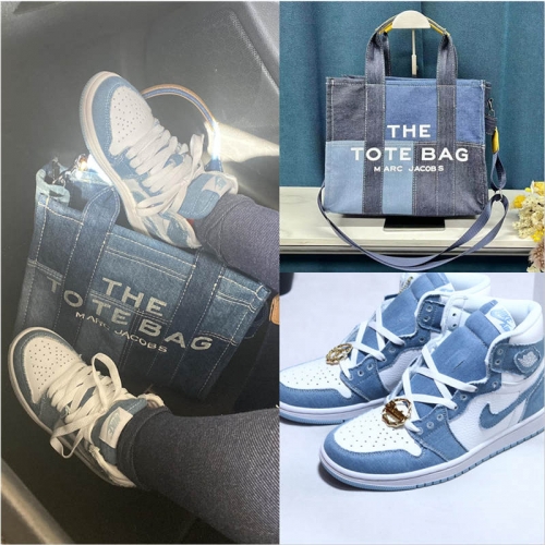 1 set fashion sport shoes & Tote bag free shipping MAJ #12836