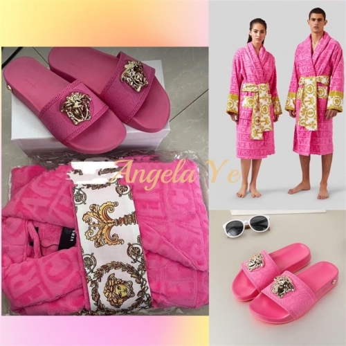 1 set High quality fashion slipper & robe VEE #21692