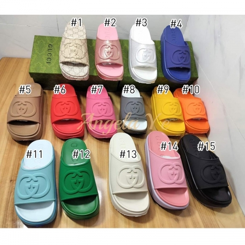 1 pair fashion slide slipper for women size:5-10 with box GUI #25101