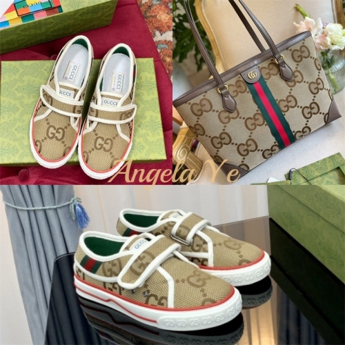 1 set fashion casual shoes & Tote bag free shipping GUI #23605