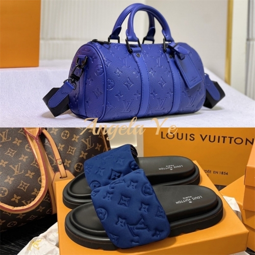 1 set fashion slipper & handle bag free shipping LOV #23604