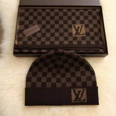 LV Wool Hat Scarf Set 006