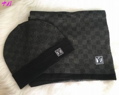 LV Wool Hat Scarf Set 003