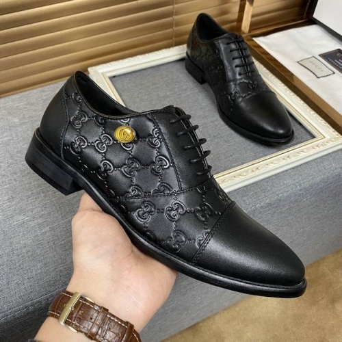 GUCCI Leather Shoes Men 166