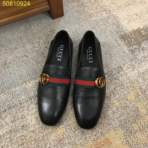 GUCCI Leather Shoes Men 016
