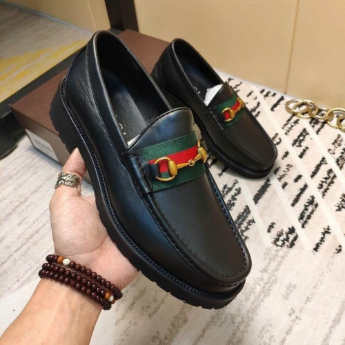 GUCCI Leather Shoes Men 099