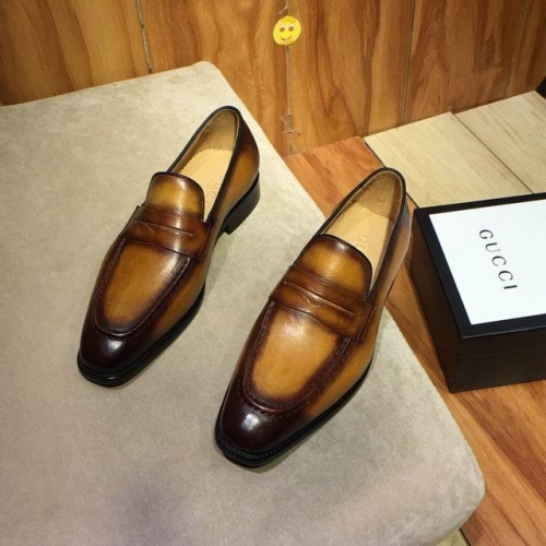 GUCCI Leather Shoes Men 194