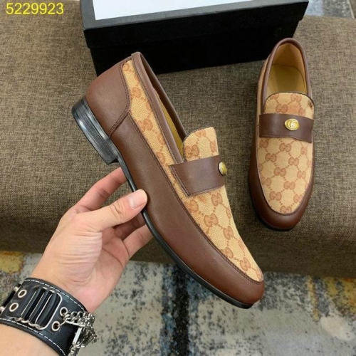 GUCCI Leather Shoes Men 018