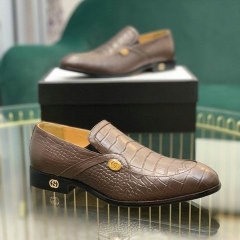 GUCCI Leather Shoes Men 278