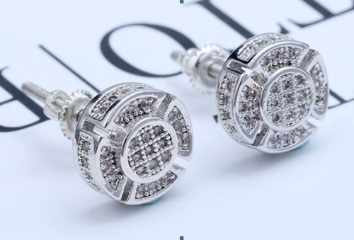 Stylish sterling silver Earrings with diamonds 115