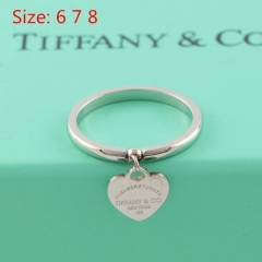 T.i.f.f.a.n.y. Ring Silver Titanium steel 092