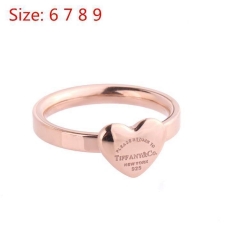 T.i.f.f.a.n.y. Ring Rose gold Titanium steel 093