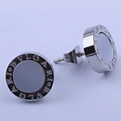 B.v.l.g.a.r.i. Earring Silver-white Titanium steel 099