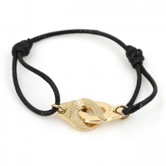 D.i.n.h. V.a.n. Bracelet Black-Gold Titanium steel 067