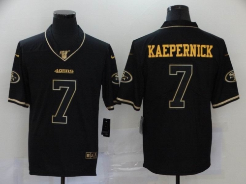 Black Retro gold letters Jersey 001 Men